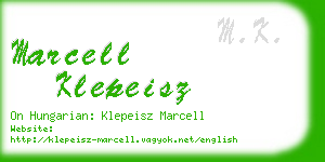 marcell klepeisz business card